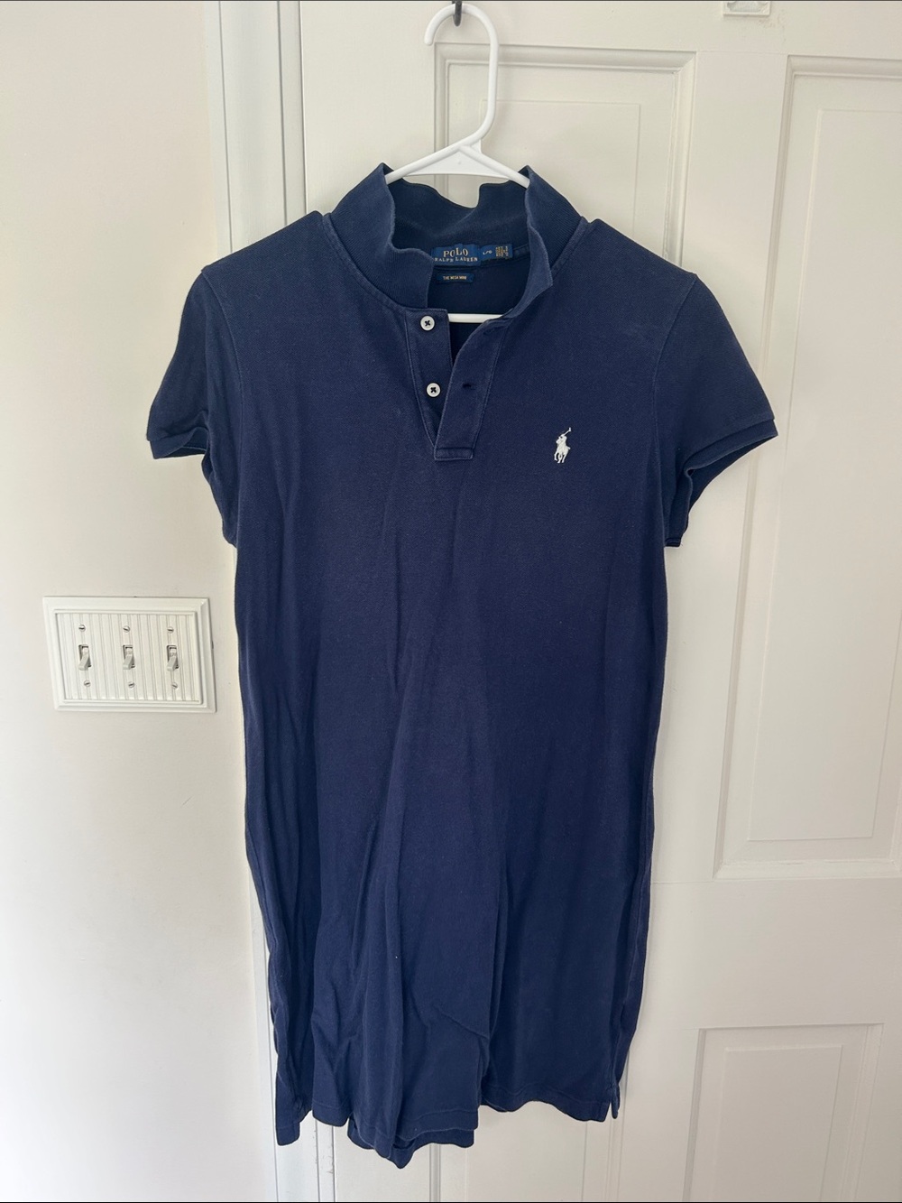 Polo by Ralph Lauren Navy Short Sleeve Polo Dress with Embroidered Pony